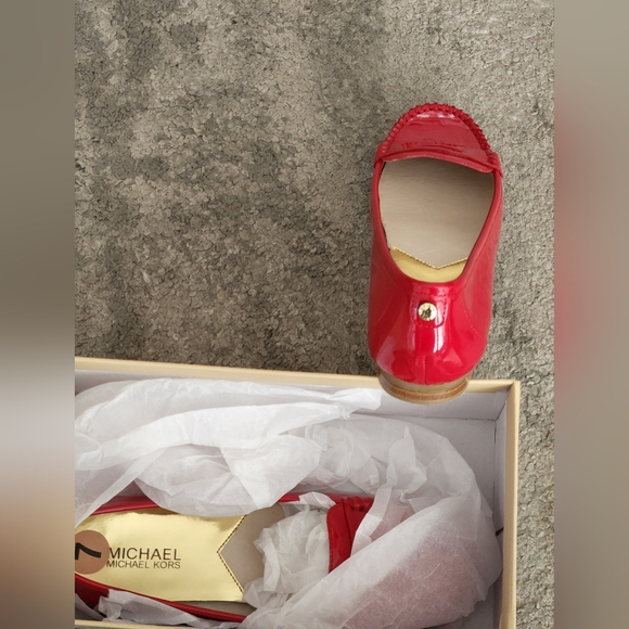 Red Patent Moccasins size 7 by Michael Kors - Picture 3 of 5